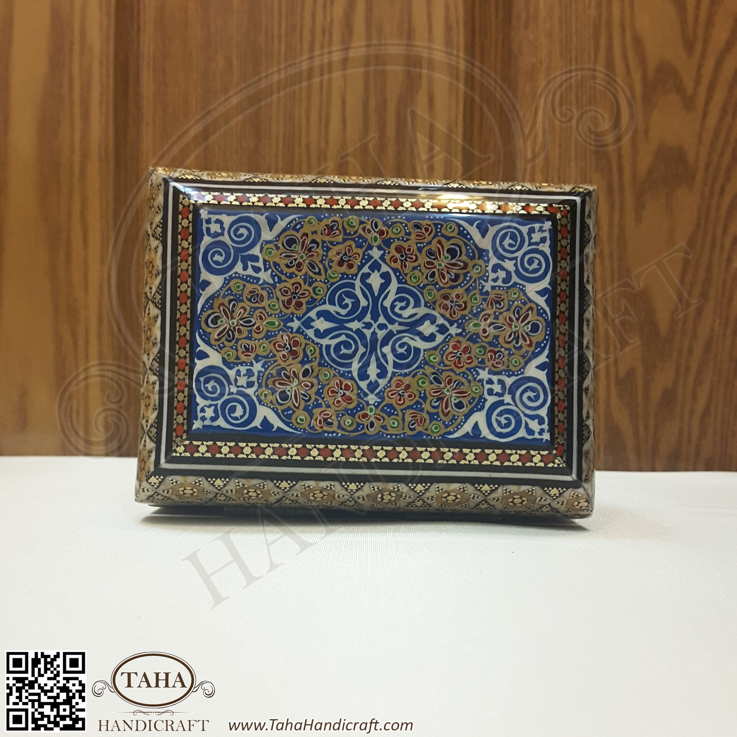 Persian inlaying handmade Jewelry box all Khatam with Eslimy